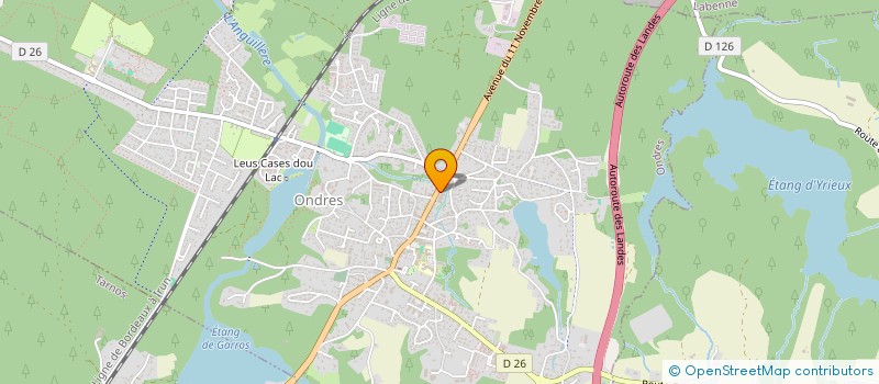 localisation de l'entreprise MADAME CELINE LEDOUX HOCQUET  ONDRES