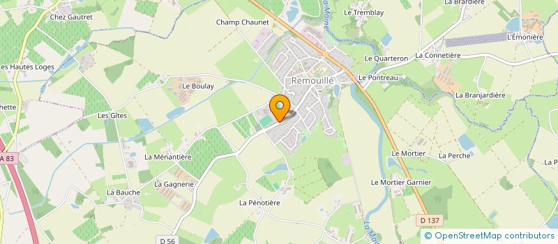 localisation de l'entreprise MADAME CELINE LEDUC  REMOUILLE