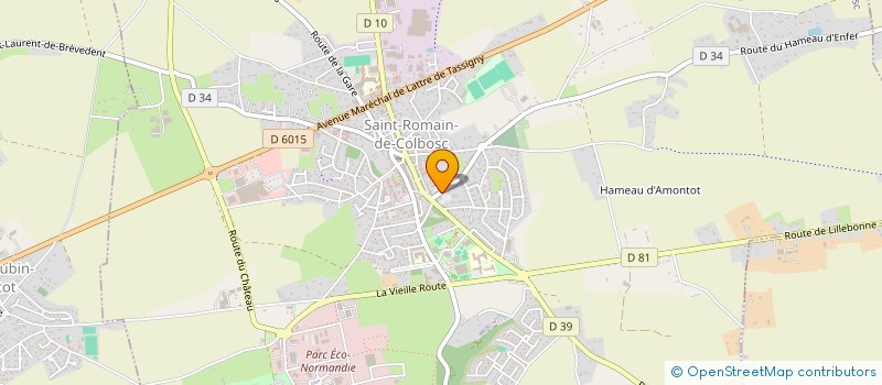 localisation de l'entreprise MADAME CELINE LEFEBVRE  SAINT-ROMAIN-DE-COLBOSC