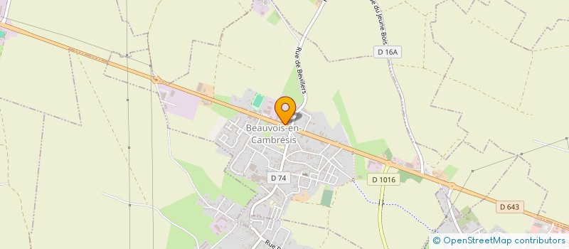 localisation de l'entreprise MADAME CELINE LEFEBVRE  BEAUVOIS-EN-CAMBRESIS