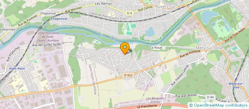 localisation de l'entreprise MADAME CELINE LEFETZ  MERY-SUR-OISE