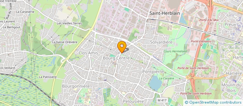 localisation de l'entreprise MADAME CELINE LEFEUVRE  SAINT-HERBLAIN