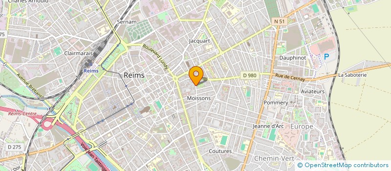 localisation de l'entreprise MADAME CELINE LEFEVRE  REIMS