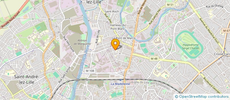 localisation de l'entreprise MADAME CELINE LEGRAND  MARCQ-EN-BARUL