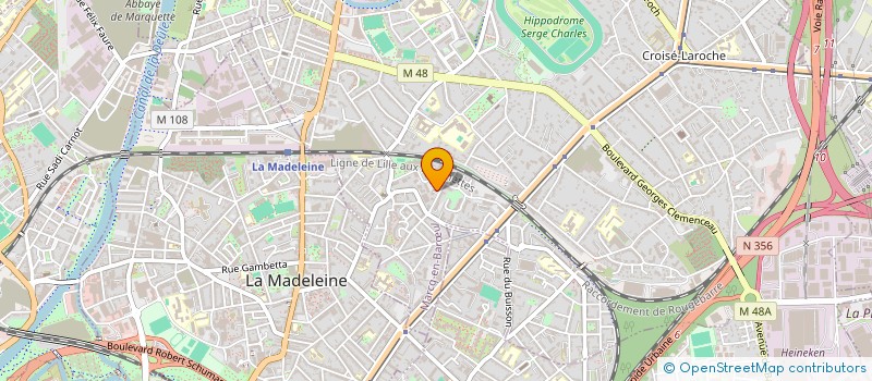 localisation de l'entreprise MADAME CELINE LEGRAND à MARCQ-EN-BARŒUL