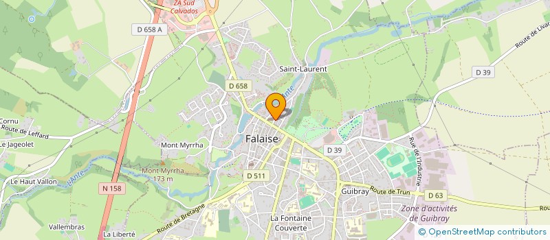 localisation de l'entreprise MADAME CELINE LEMAITRE à FALAISE