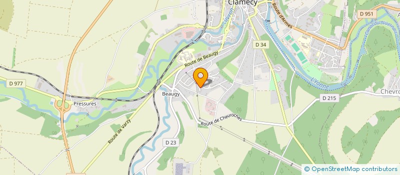 localisation de l'entreprise MADAME CELINE LEMONY à CLAMECY