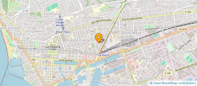localisation de l'entreprise MADAME CELINE LENDRIEUX  LE HAVRE