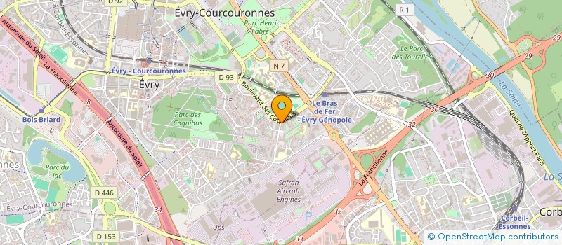 localisation de l'entreprise MADAME CELINE LEON  EVRY-COURCOURONNES