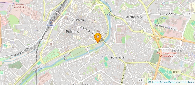 localisation de l'entreprise MADAME CELINE LEONARD  POITIERS