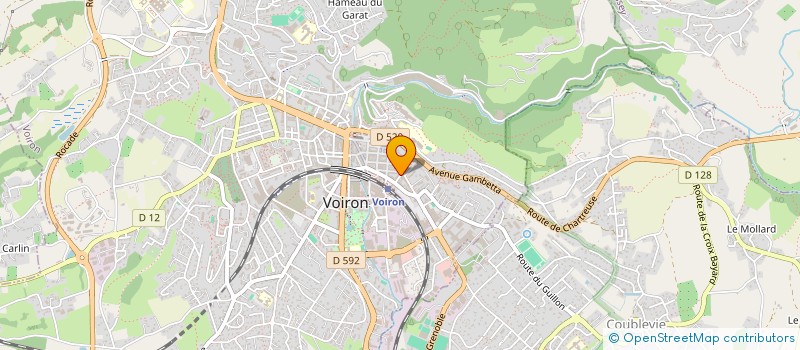 localisation de l'entreprise MADAME CELINE LEONE  VOIRON