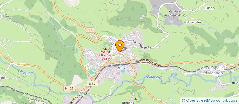localisation de l'entreprise MADAME CELINE LEPAGE à MURAT