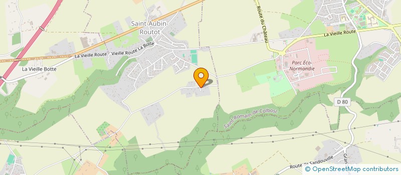 localisation de l'entreprise MADAME CELINE LEPICARD  SAINT-AUBIN-ROUTOT