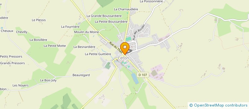 localisation de l'entreprise MADAME CELINE LEPINE à CETON