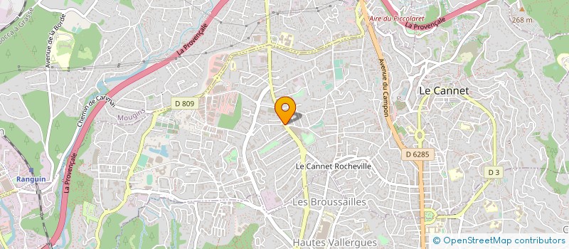 localisation de l'entreprise MADAME CELINE LEROUX à LE CANNET