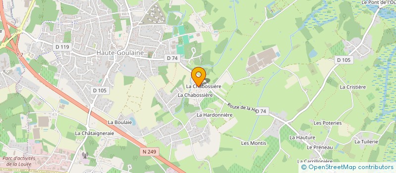 localisation de l'entreprise MADAME CELINE LEROY à HAUTE-GOULAINE