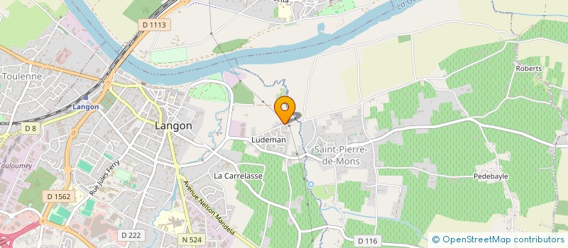 localisation de l'entreprise MADAME CELINE LESCALIE  LANGON