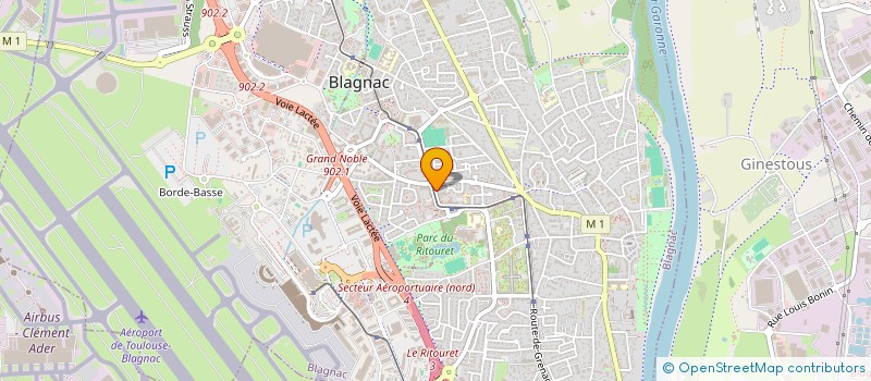 localisation de l'entreprise MADAME CELINE LESTRADE  BLAGNAC