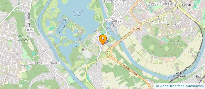 localisation de l'entreprise MADAME CELINE LEVAILLANT  CERGY