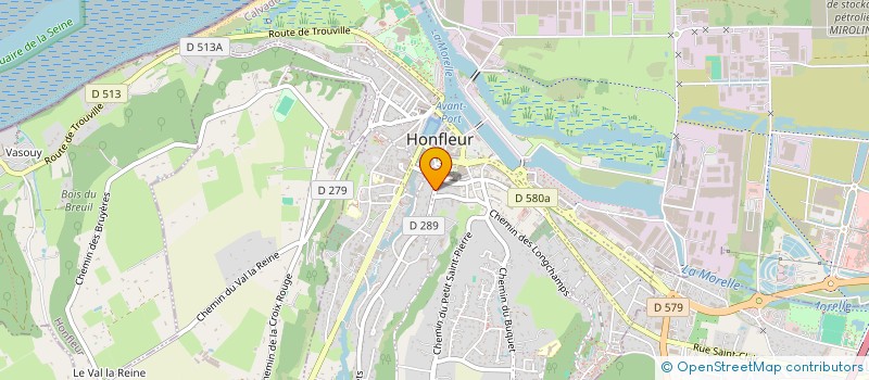 localisation de l'entreprise MADAME CELINE LEVILLAIN  HONFLEUR