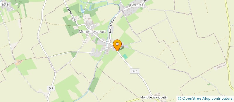 localisation de l'entreprise MADAME CELINE LIBESSART à MONTENESCOURT