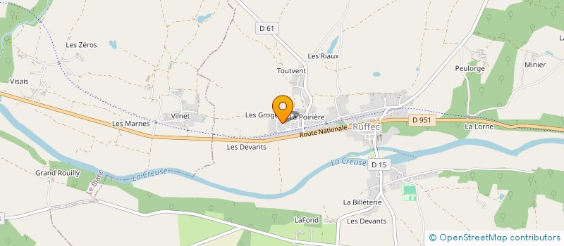 localisation de l'entreprise MADAME CELINE LIEBALLE à RUFFEC