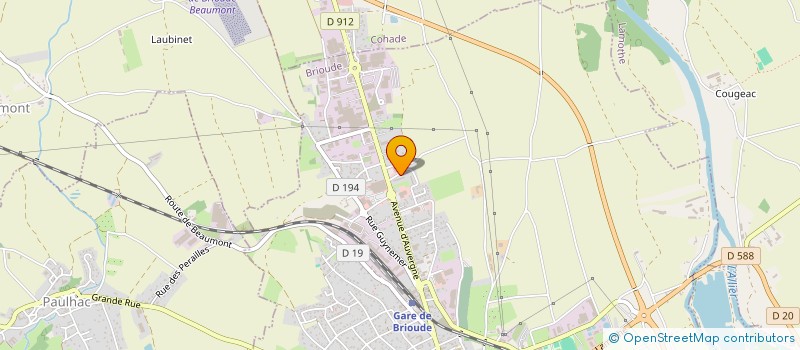 localisation de l'entreprise MADAME CELINE LIEVIN  BRIOUDE