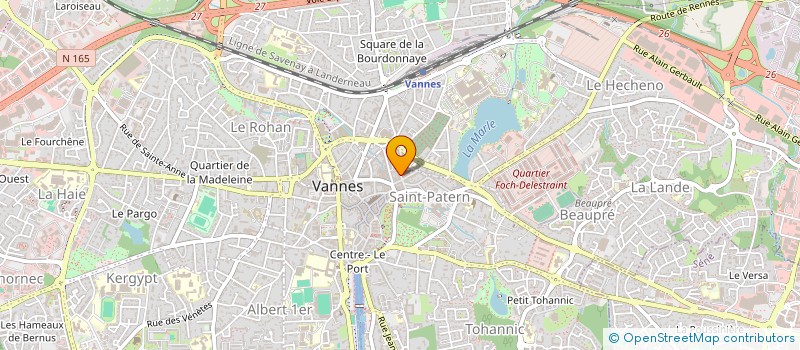 localisation de l'entreprise MADAME CELINE LIGONDAY à VANNES