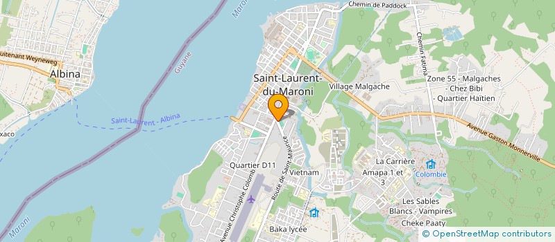 localisation de l'entreprise MADAME CELINE LIRIANO VENTURA  SAINT-LAURENT-DU-MARONI