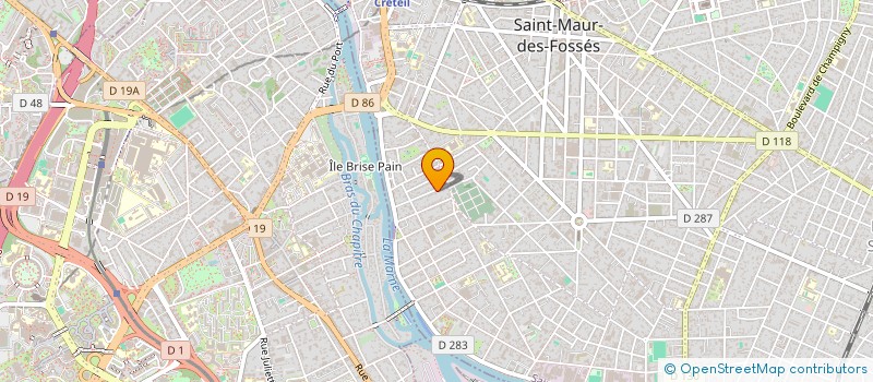 localisation de l'entreprise MADAME CELINE LOBO  SAINT-MAUR-DES-FOSSES