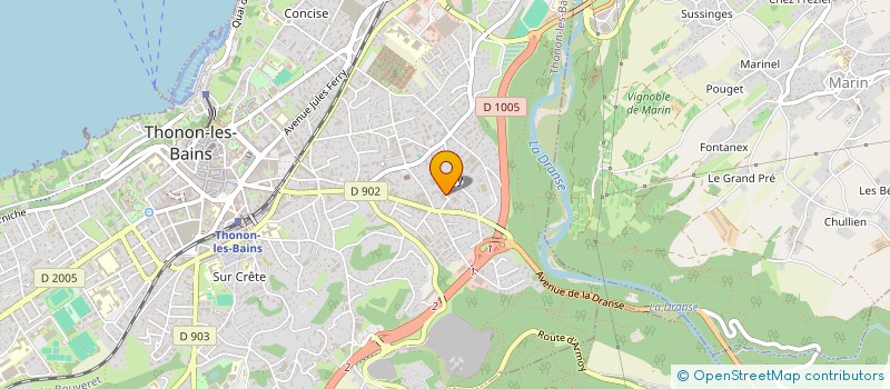 localisation de l'entreprise MADAME CELINE LOISEAU à THONON-LES-BAINS