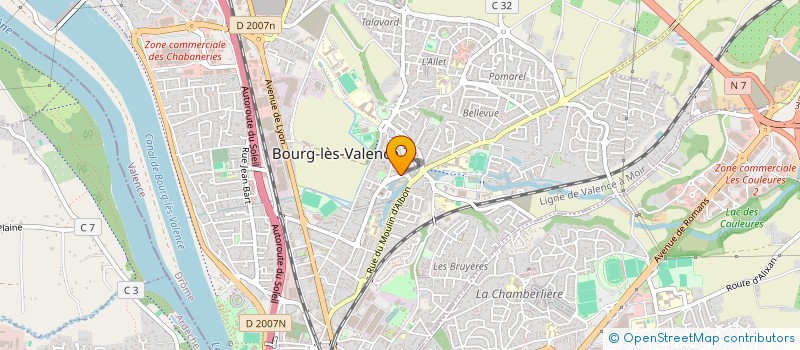 localisation de l'entreprise MADAME CELINE LOPEZ à BOURG-LES-VALENCE