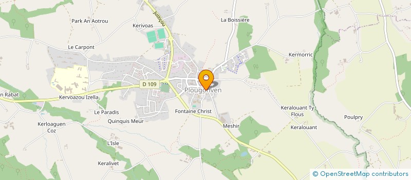 localisation de l'entreprise MADAME CELINE LOPIN  PLOUGONVEN