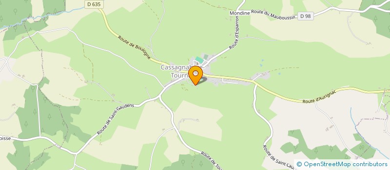 localisation de l'entreprise MADAME CELINE LOUBET  CASSAGNABERE-TOURNAS
