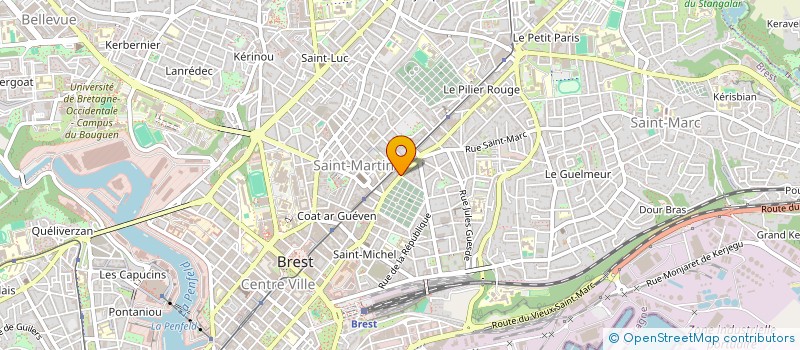 localisation de l'entreprise MADAME CELINE LOUBRIAT à BREST