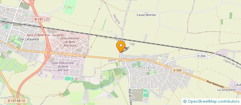 localisation de l'entreprise MADAME CELINE LOURDIN  LA JARNE