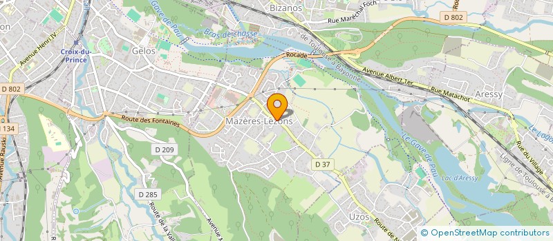 localisation de l'entreprise MADAME CELINE LOUSTAU  MAZERES-LEZONS