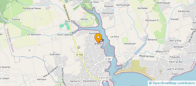 localisation de l'entreprise MADAME CELINE LUCAS  PLOBANNALEC-LESCONIL