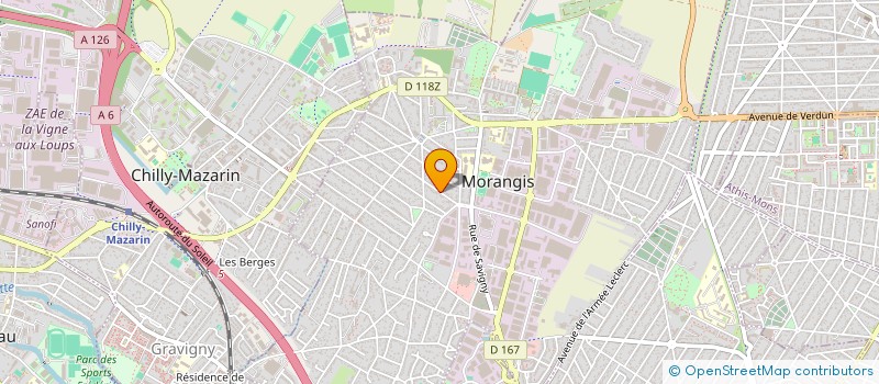 localisation de l'entreprise MADAME CELINE LUGAND à MORANGIS
