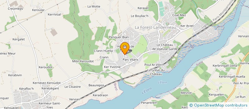 localisation de l'entreprise MADAME CELINE LUME  LANDERNEAU