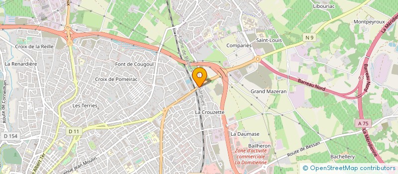 localisation de l'entreprise MADAME CELINE LUPERINI  BEZIERS