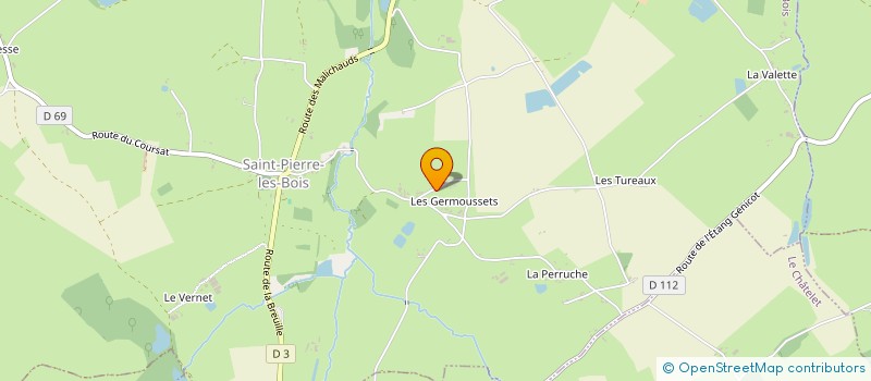 localisation de l'entreprise MADAME CELINE LUSSEAU  SAINT-PIERRE-LES-BOIS