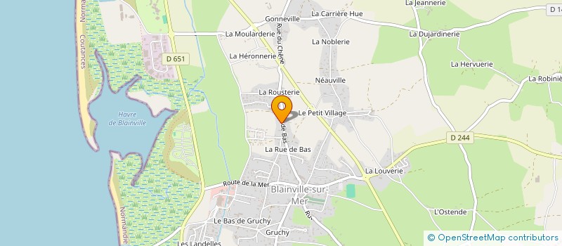 localisation de l'entreprise MADAME CELINE MADELAINE à BLAINVILLE-SUR-MER