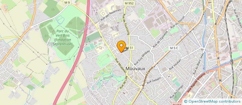 localisation de l'entreprise MADAME CELINE MAES  MOUVAUX