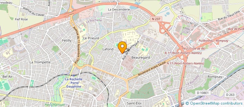 localisation de l'entreprise MADAME CELINE MAGNERON  LA ROCHELLE