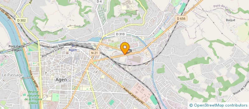 localisation de l'entreprise MADAME CELINE MAGNI  AGEN