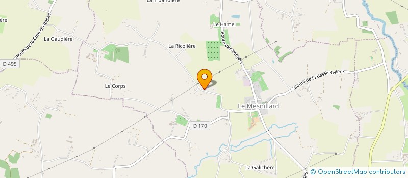 localisation de l'entreprise MADAME CELINE MAGRES  LE MESNILLARD