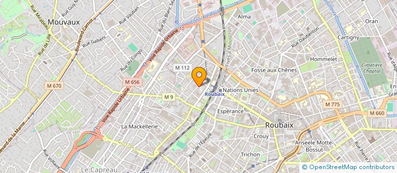 localisation de l'entreprise MADAME CELINE MAILLARD  ROUBAIX