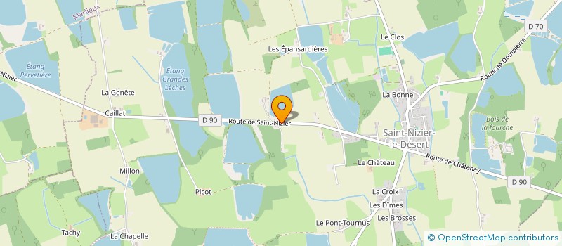 localisation de l'entreprise MADAME CELINE MAIRE  SAINT-NIZIER-LE-DESERT