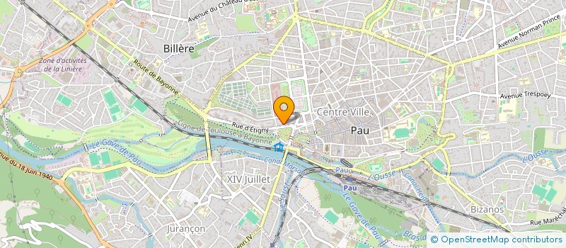 localisation de l'entreprise MADAME CELINE MAJESTE LASSALLE à PAU